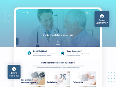 Medical services at home - Website branding desktop doctor doctor appointment health home services hospital iconography interaction design italian landingpage medical medical app medical care patient responsive design services ui ui design