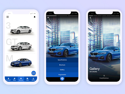 BMW Sales App automobile bmw car car models design designs interaction design interactive mobile mobile app modern sales app ui ux design vehicles