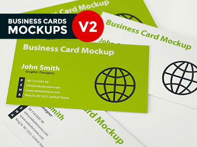 Business Card Mockup V2