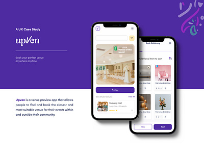 Upven: Venue App app design ui ux ux case study venue app