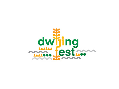 Dwijing Fest assam brand branding debut design flat guwahati icon illustration logo type typography vector