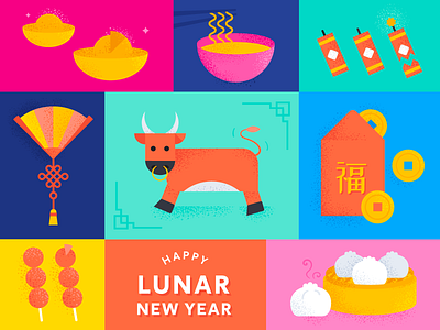 Lunar New Year 2021 chinese new year cny illustration lunar new year new year year of the ox