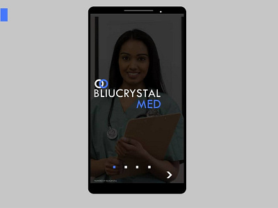 BliuCrystal med app design app ui ux