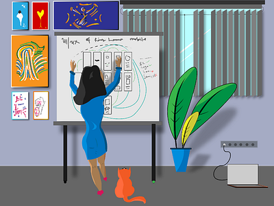 Illustration of a UX process