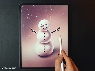 Snowman⛄️ ❄️ animation christmas illustration snowman