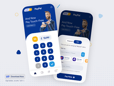 Paypal Design For IOS bank digital wallet ios mobile navigation bar pay payment payment app paypal redesign ui wallet