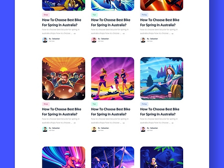 Blog web Ui Ux design by Roohi Koohi for Design Squad on Dribbble