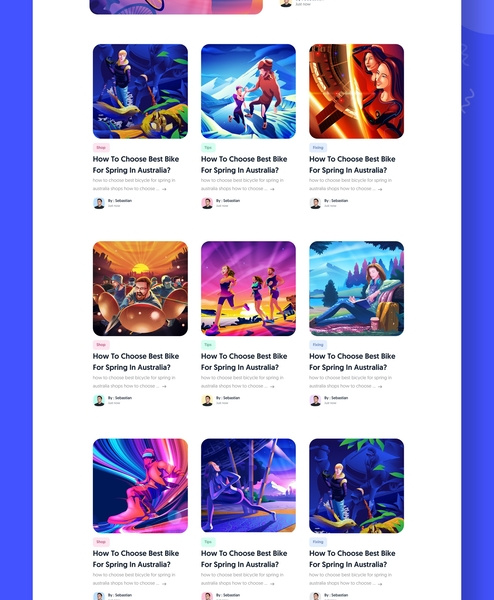 Blog web Ui Ux design by Roohi Koohi for Design Squad on Dribbble