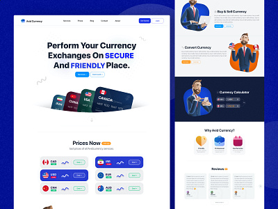 Currency & crypto web design