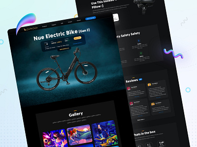 Bicycle Product Page UI Design