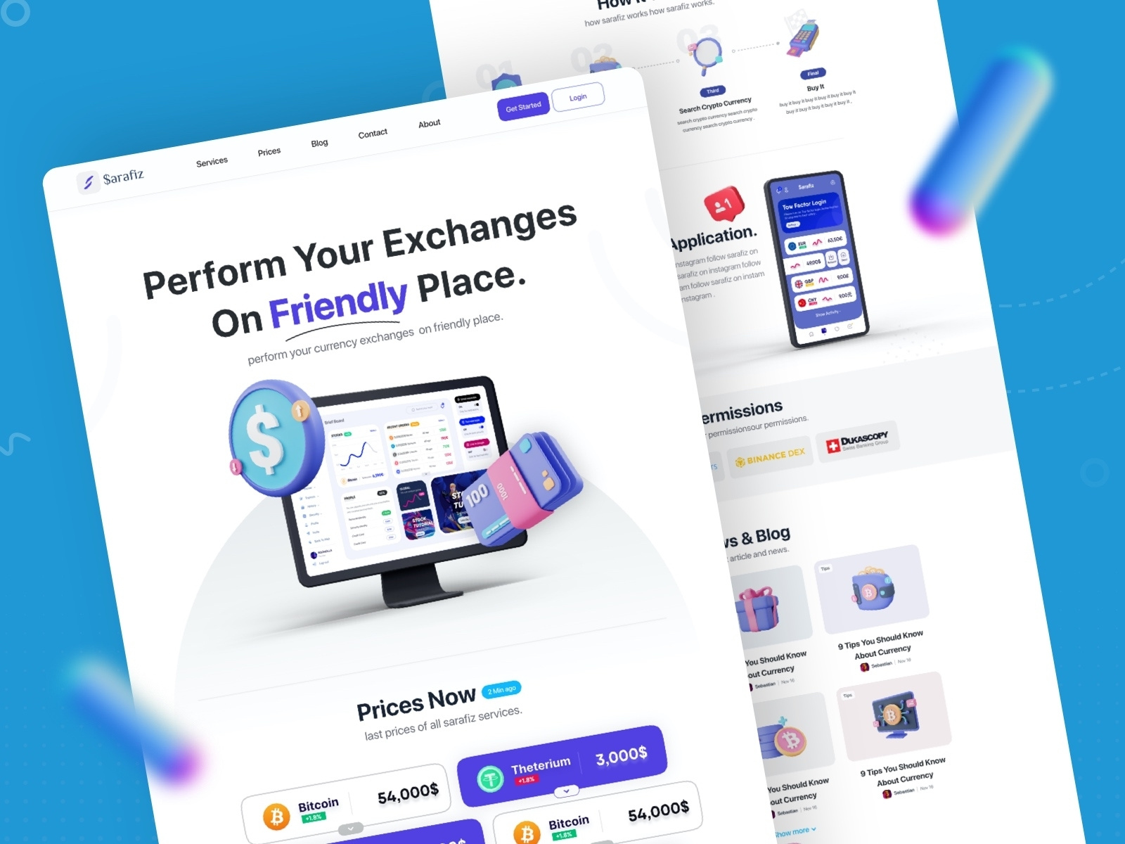 Crypto & financial web design by Roohi Koohi for Design Squad on Dribbble