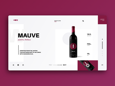 Wine Brand Identity bevarage brand branding design graphic design landing page logo motion graphics sri lankan ui ux violet web wine