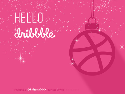 Hello Dribbble design icon illustration logo minimal ui vector web