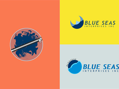 blue sea brand logo branding business logo design future logo illustration logo modern logo vector