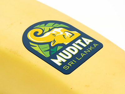 Banana label design banana label elephant illustration sri lanka sticker