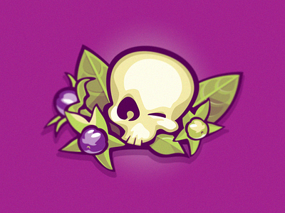 Belladonna illustration skull