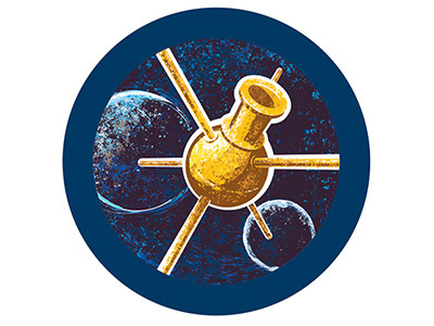 Space illustration mission patch