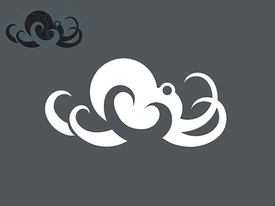 octopus branding design logo vector