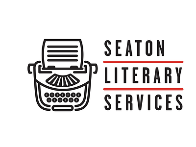 Unchosen Logo Direction | Literary Services Typewriter