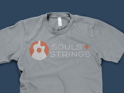 Souls + Strings Tee branding guitar identity logo music app musician philanthropy souls spirits strings