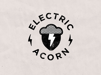 Electric Acorn Logo icon illustration logo