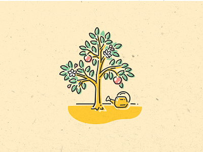 Spot Illustration for Twine - Apple Tree