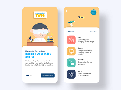 Mastermind Toys App Concept