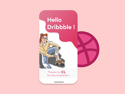 Hello Dribbble debutshot design hello dribbble ui