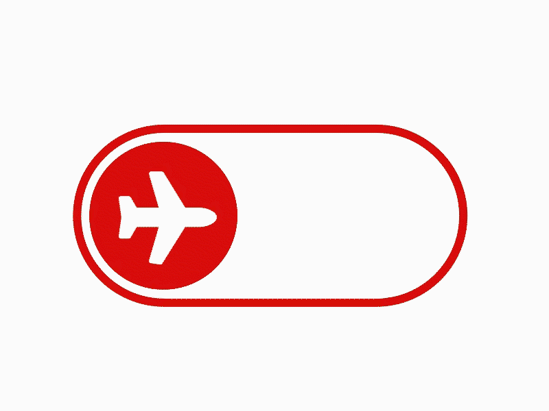 Airplane Mode animation app design flat icon illustration motion graphics motiongraphics