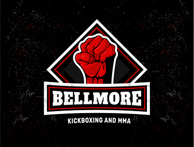 Bellmore Kickboxing and MMA branding design identity illustration kickboxing logo logo design mma sketch sports typography ui