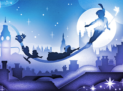 Peter Pan 2d aftereffects design illustration vector