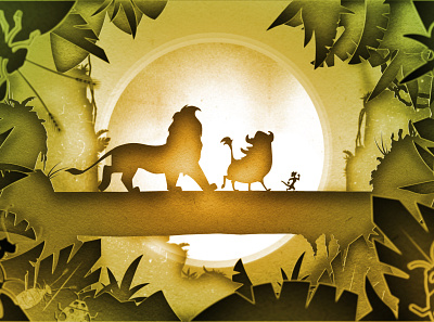Lion King 2d aftereffects design illustration vector