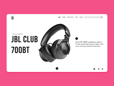 JBL headphones UI branding graphic design logo