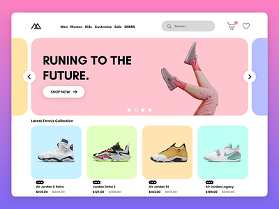 Online Shoe Store UI Design