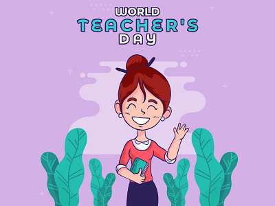 Teachers day illustration