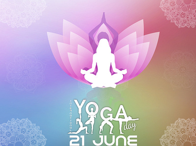 yoga day poster illustration