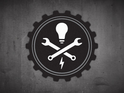 Industrial Resolution icon logo mark symbol