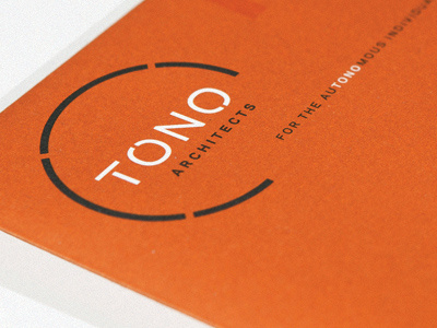 TONO Architects Stationery print stationery
