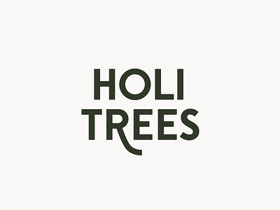 Holi Trees Logo Design animation branding business christmas design icon identity interaction logo logotype minimal natural nature reveal sustainable symbol tree type typography