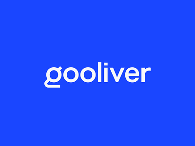 Gooliver Wordmark Logo Design blue branding contemporary custom design globe gooliver grid icon identity logo minimal outer type typeface typography wordmark