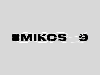 MIKOS 9 Logo Animation agency branding creative design identity logo minimal outer studio type typography