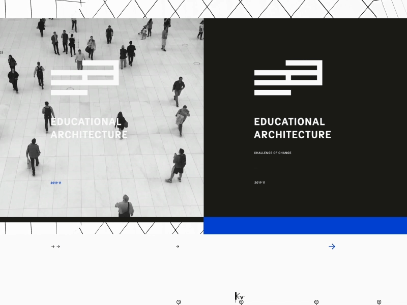 Educational Architecture Branding branding design gif grid icon identity logo motion typography vector video