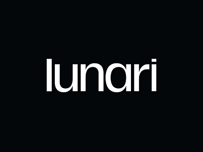 Lunari Logo bedding black branding design flat icon identity lettering logo sleep typography vector