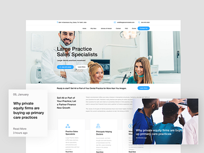 Dental Web Design - Large Practice Sales