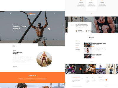 Training Center Invictus - Fitness Project - Web Design