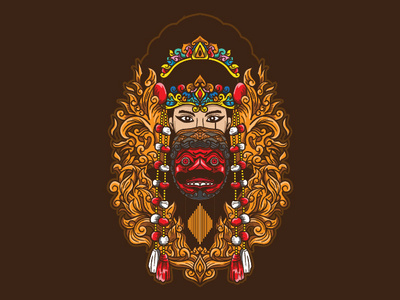 kelana cirebon dance mask