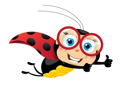 Ladybird art character illustrator insect kids ladybird ladybug vector