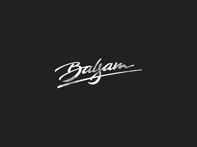 Balsam balsam branding brush calligraphy lettering logo script sketch typeface typography