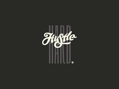 Hustle hard. font test branding brush compressed font graphic design lettering logo logotype swag typography