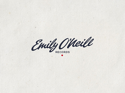 Emily O'Neill Rec • branding brush calligraphy lettering logo name records script typeface typography